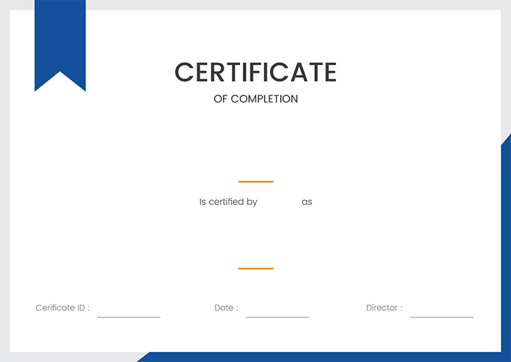 sample certificate
